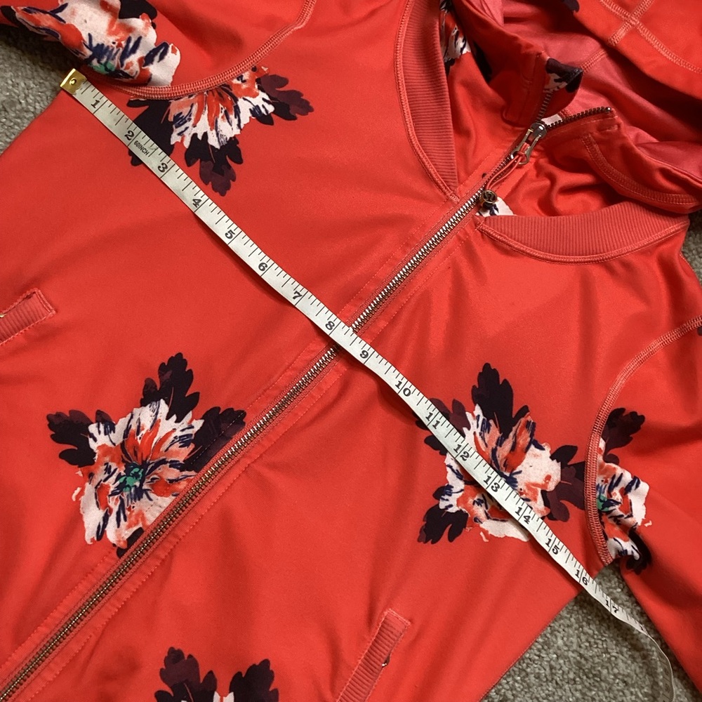 Lululemon Namaskar Hoodie Atomic Flower Parfait Pink Atomic Red Jacket Coral 2 - Picture 9 of 11